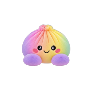 Rainbow Dumpling Squishy Pastello — squishy antistress slow-rise kawaii