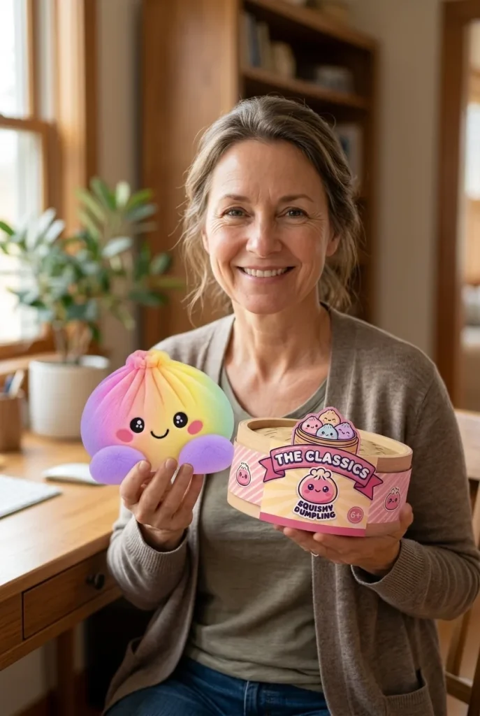 Rainbow Dumpling Squishy Pastello — squishy antistress slow-rise kawaii
