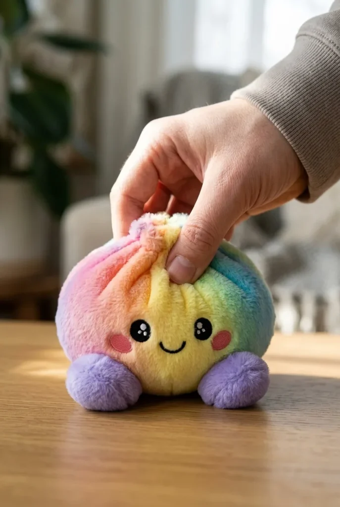 Rainbow Dumpling Squishy Pastello — squishy antistress slow-rise kawaii