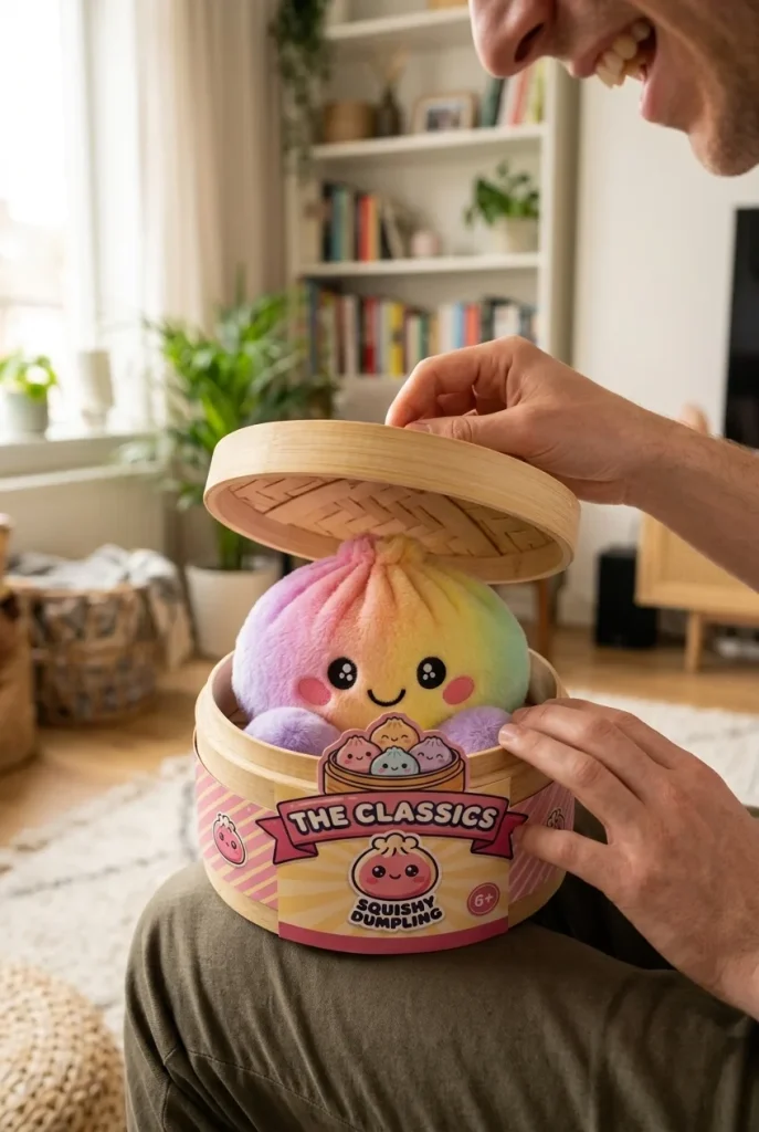Rainbow Dumpling Squishy Pastello — squishy antistress slow-rise kawaii