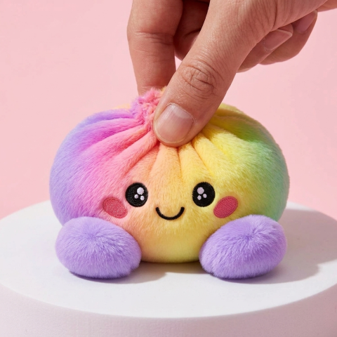 Rainbow Dumpling Squishy Pastello — squishy antistress slow-rise kawaii