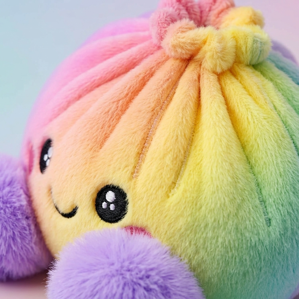 Rainbow Dumpling Squishy Pastello — squishy antistress slow-rise kawaii