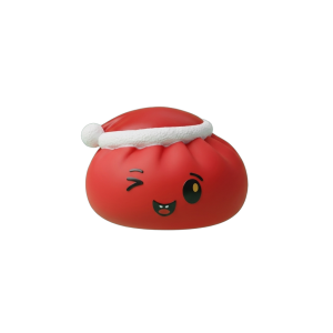 Dumpling Squishy Cappello di Natale Rosso — squishy antistress slow-rise kawaii