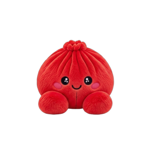 Dumpling Squishy Peluche Rosso Rubino — squishy antistress slow-rise kawaii
