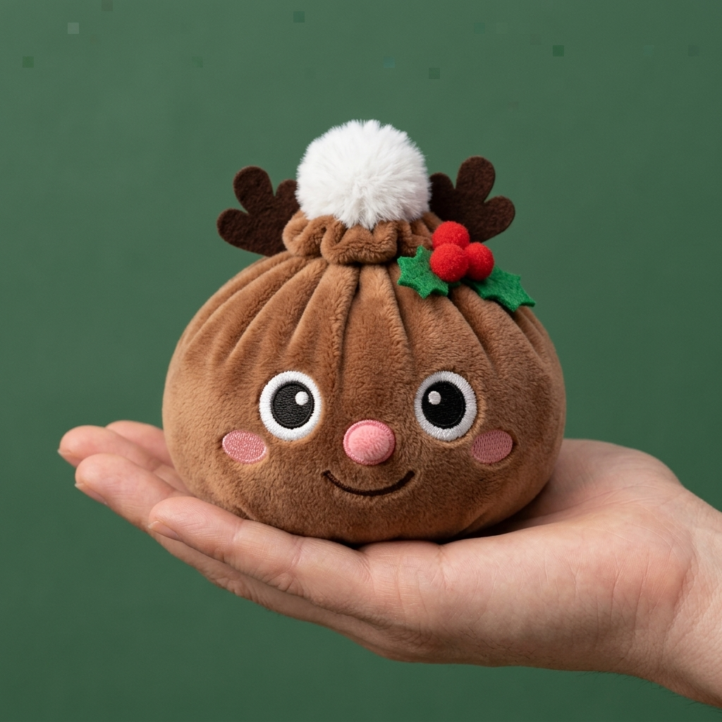 Dumpling Squishy Renna di Natale — squishy antistress slow-rise kawaii