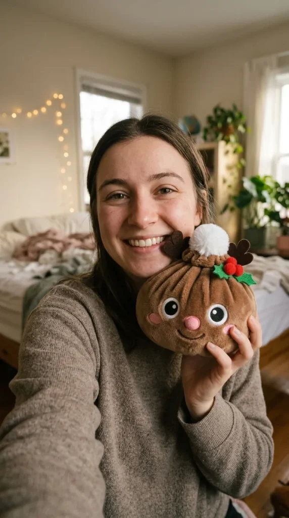 Dumpling Squishy Renna di Natale — squishy antistress slow-rise kawaii
