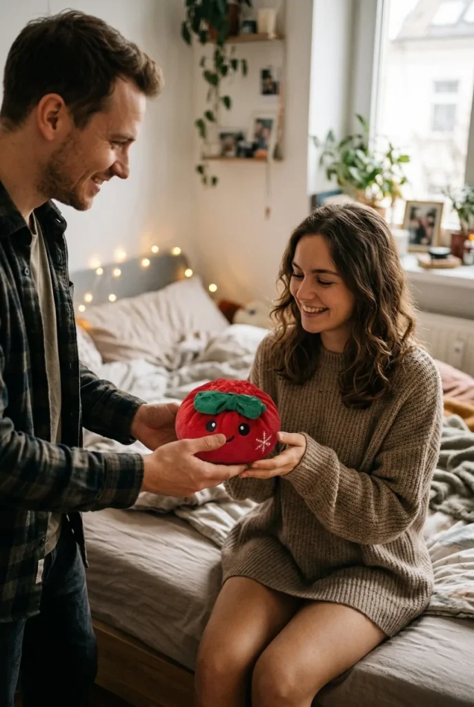 Squishy Dumpling Fiocco Festivo Rosso Natale — squishy antistress slow-rise kawaii