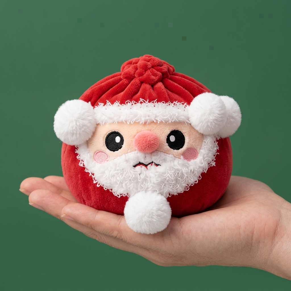 Squishy Dumpling Babbo Natale — squishy antistress slow-rise kawaii