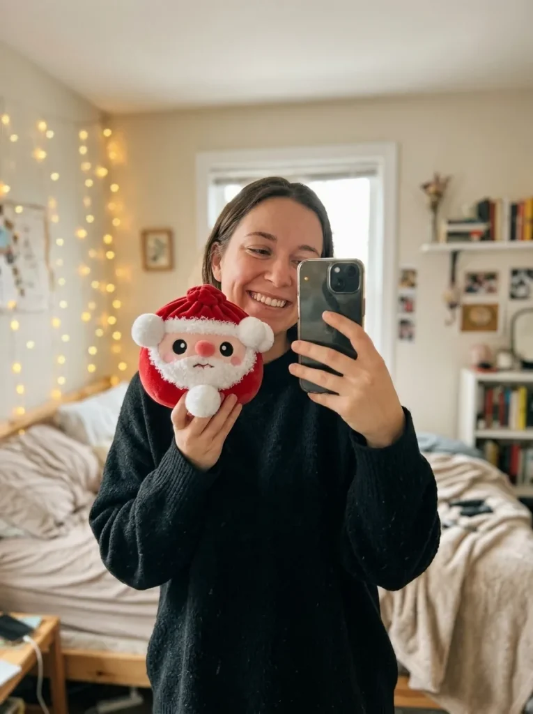 Squishy Dumpling Babbo Natale — squishy antistress slow-rise kawaii