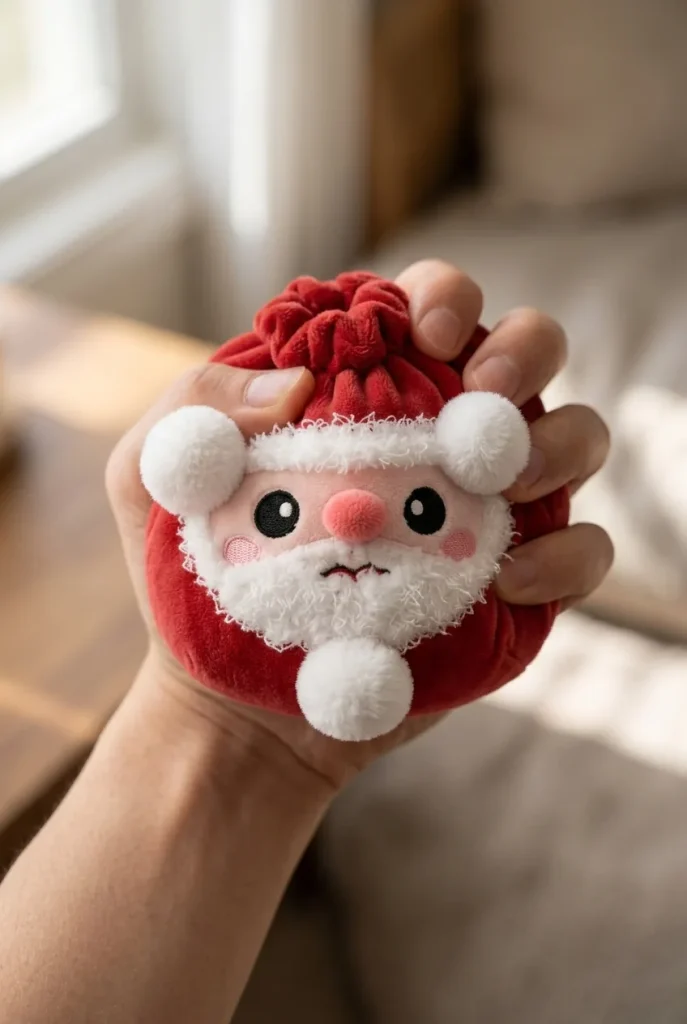 Squishy Dumpling Babbo Natale — squishy antistress slow-rise kawaii