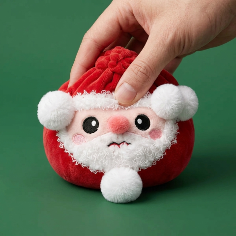 Squishy Dumpling Babbo Natale — squishy antistress slow-rise kawaii