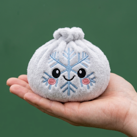 Dumpling Squishy Snowflake Inverno — squishy antistress slow-rise kawaii