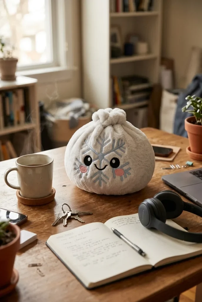 Dumpling Squishy Snowflake Inverno — squishy antistress slow-rise kawaii