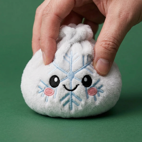 Dumpling Squishy Snowflake Inverno — squishy antistress slow-rise kawaii