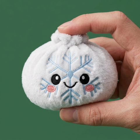 Dumpling Squishy Snowflake Inverno — squishy antistress slow-rise kawaii