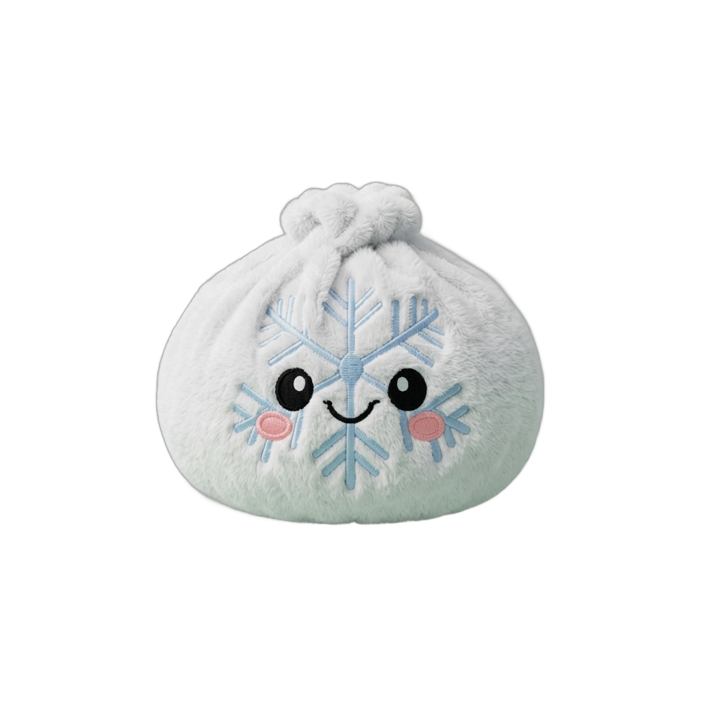 Dumpling Squishy Snowflake Inverno — squishy antistress slow-rise kawaii