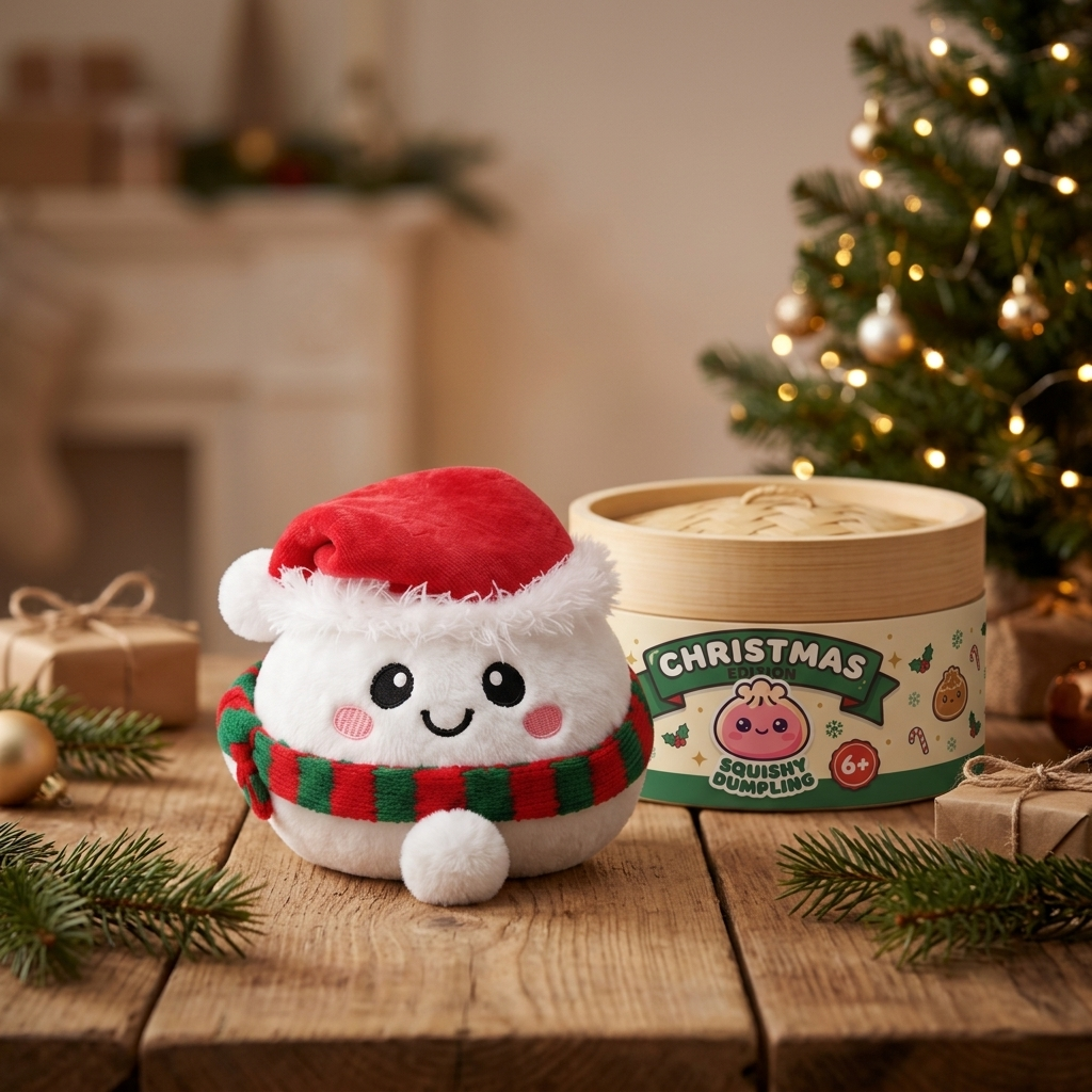 Squishy Dumpling Snowman Coccoloso — squishy antistress slow-rise kawaii