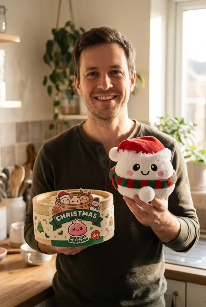 Squishy Dumpling Snowman Coccoloso — squishy antistress slow-rise kawaii