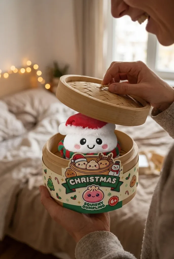 Squishy Dumpling Snowman Coccoloso — squishy antistress slow-rise kawaii