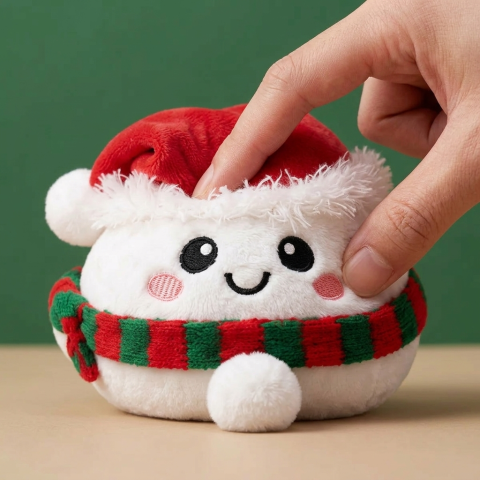 Squishy Dumpling Snowman Coccoloso — squishy antistress slow-rise kawaii