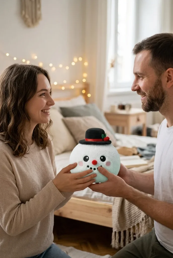 Squishy Dumpling Pupazzo di Neve con Cilindro — squishy antistress slow-rise kawaii