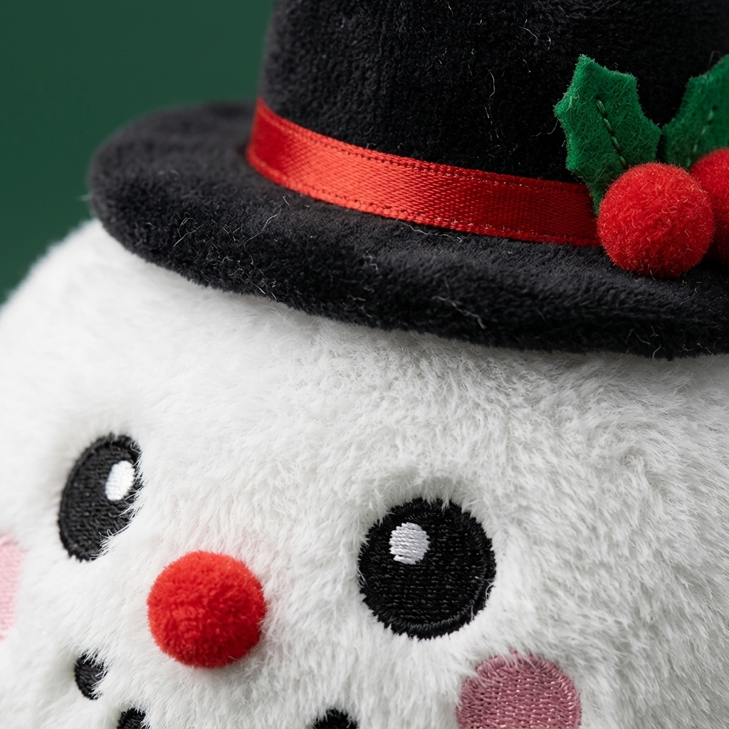 Squishy Dumpling Pupazzo di Neve con Cilindro — squishy antistress slow-rise kawaii