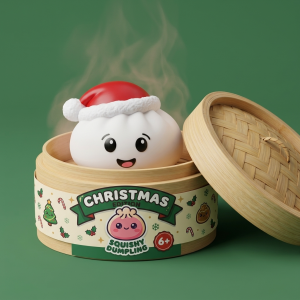 Christmas Tree Dumpling Squishy Scintillante — squishy antistress slow-rise