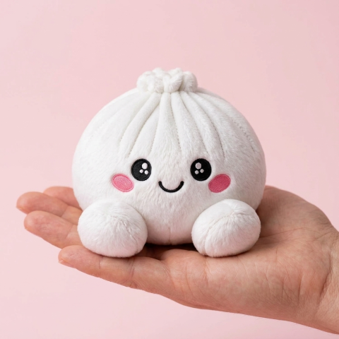 Squishy Dumpling Marshmallow Bianco Peluche — squishy antistress slow-rise kawaii
