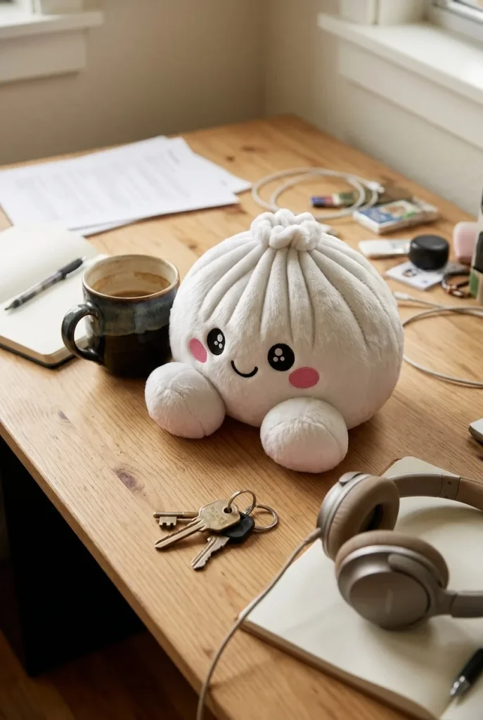 Squishy Dumpling Marshmallow Bianco Peluche — squishy antistress slow-rise kawaii
