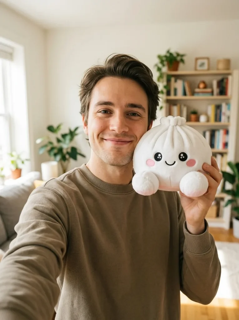 Squishy Dumpling Marshmallow Bianco Peluche — squishy antistress slow-rise kawaii