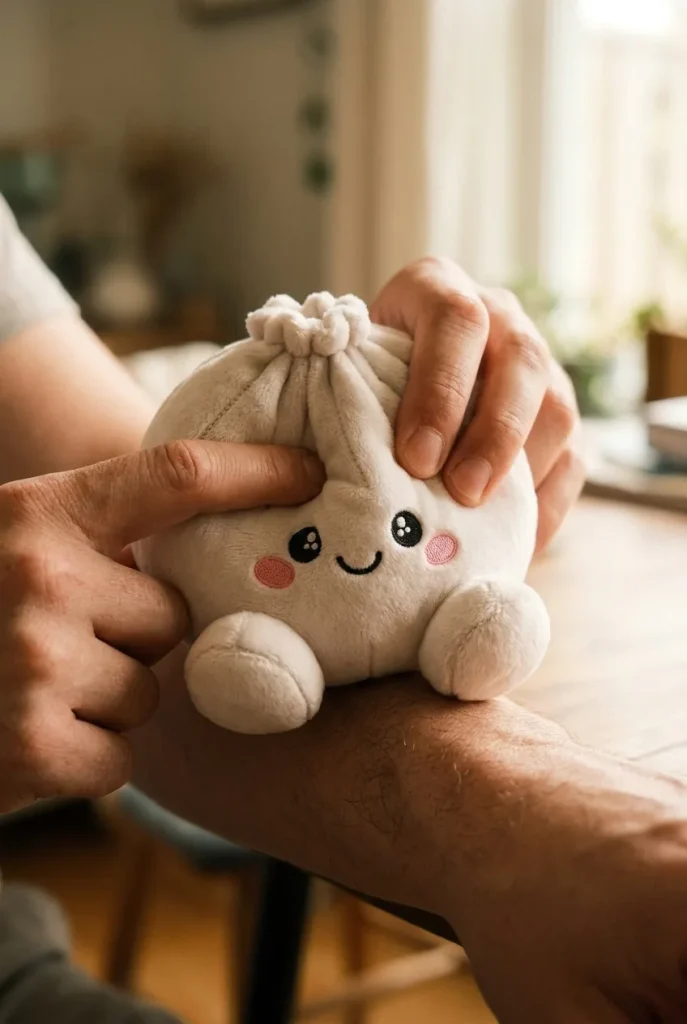 Squishy Dumpling Marshmallow Bianco Peluche — squishy antistress slow-rise kawaii