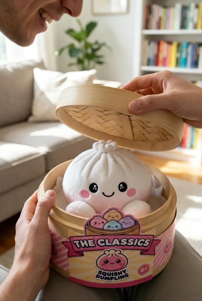 Squishy Dumpling Marshmallow Bianco Peluche — squishy antistress slow-rise kawaii
