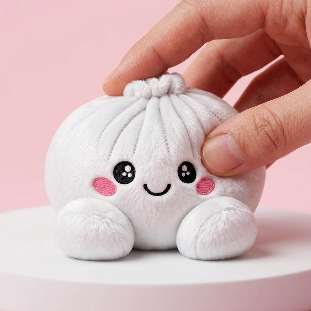 Squishy Dumpling Marshmallow Bianco Peluche — squishy antistress slow-rise kawaii