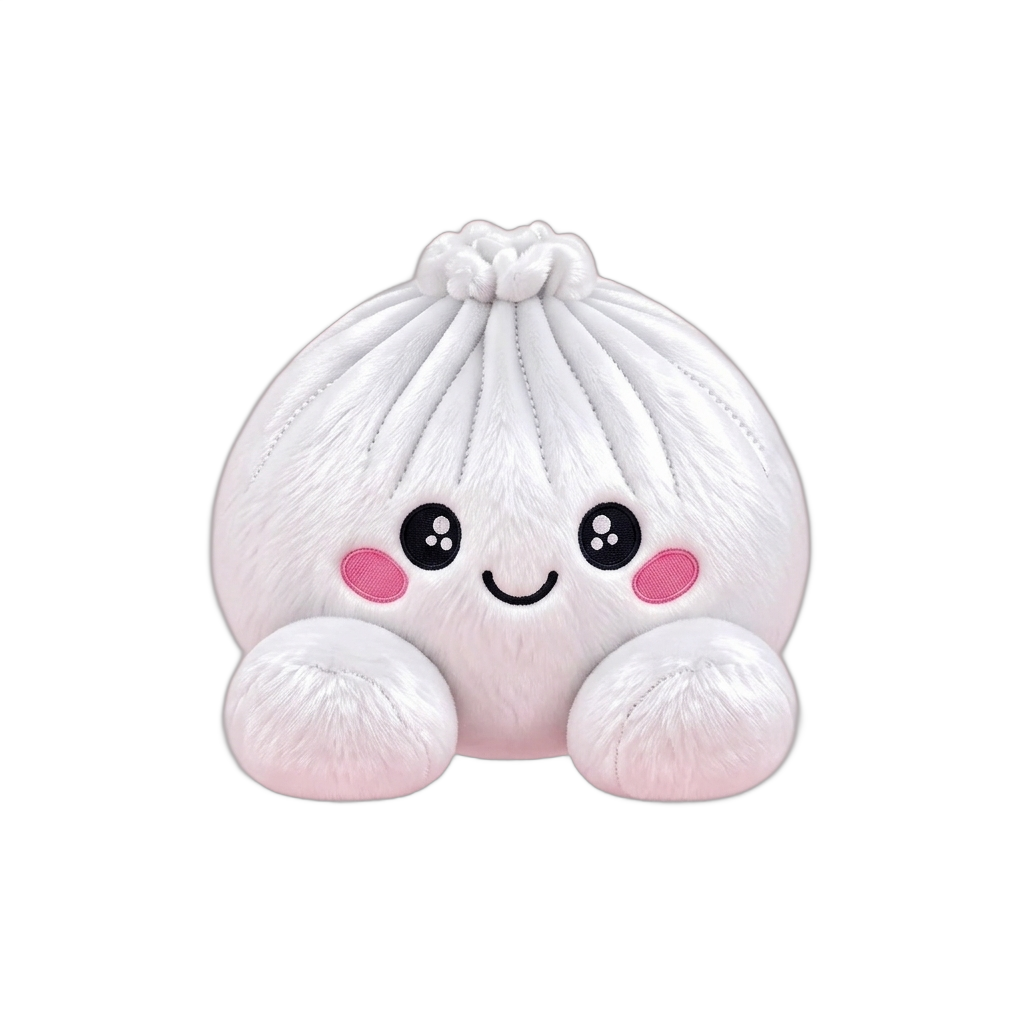 Squishy Dumpling Marshmallow Bianco Peluche — squishy antistress slow-rise kawaii