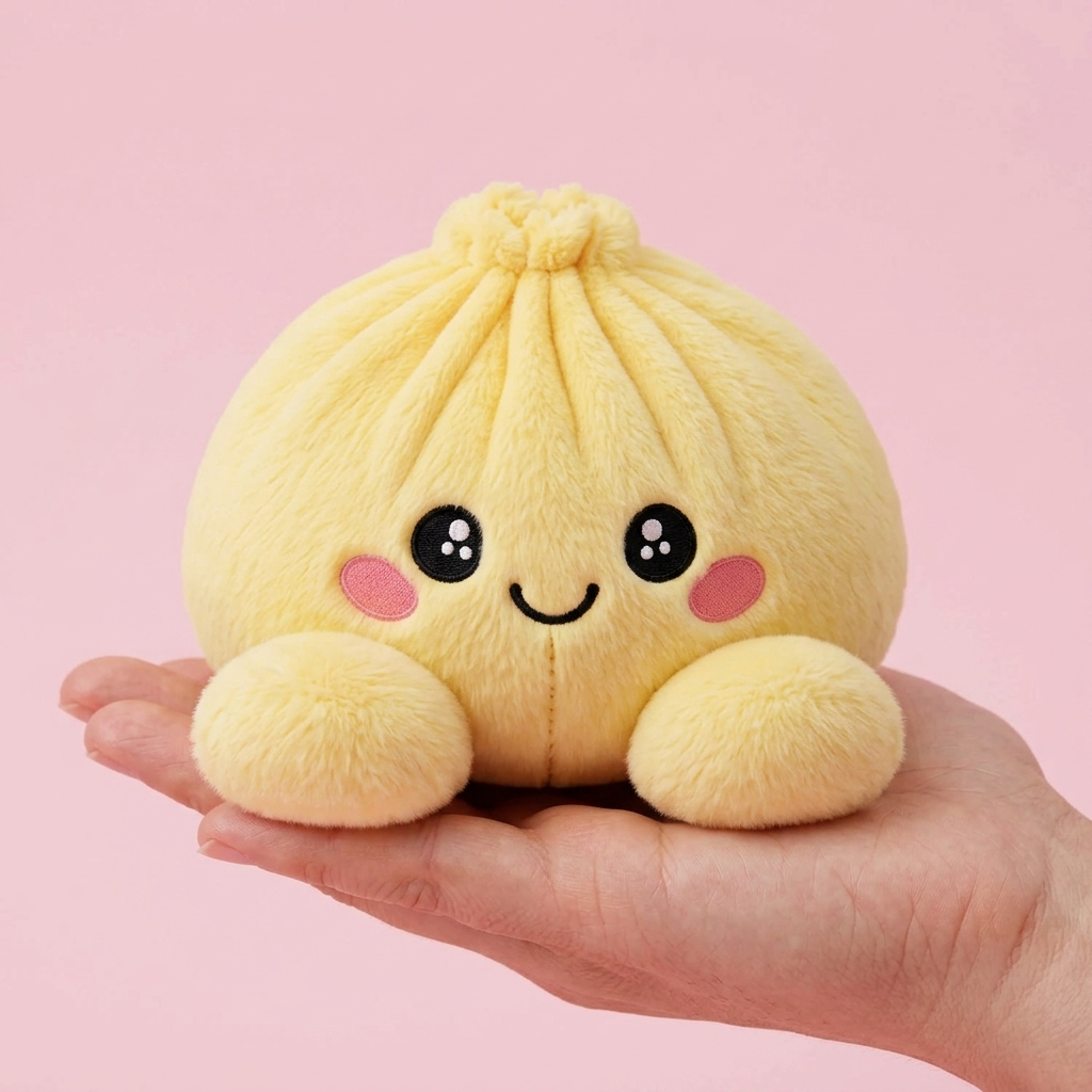 Dumpling Squishy Giallo Limone — squishy antistress slow-rise kawaii