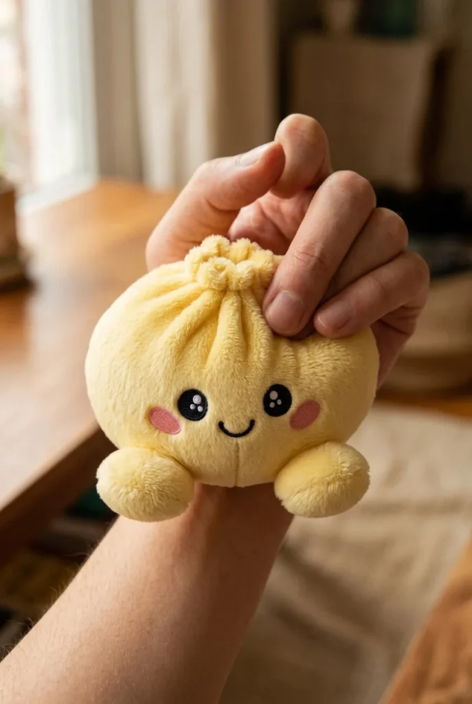Dumpling Squishy Giallo Limone — squishy antistress slow-rise kawaii