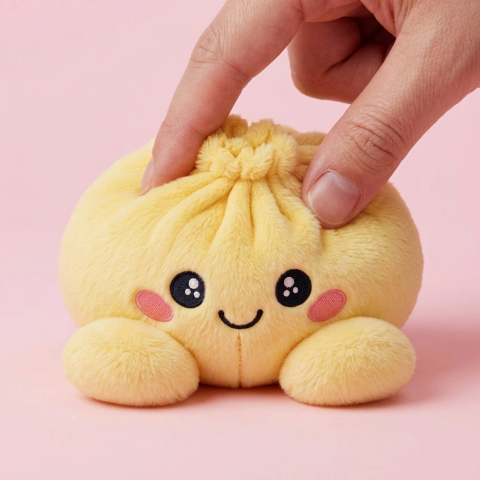 Dumpling Squishy Giallo Limone — squishy antistress slow-rise kawaii