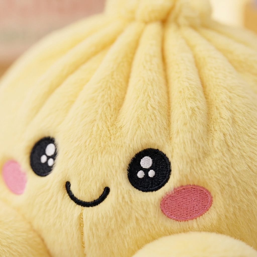 Dumpling Squishy Giallo Limone — squishy antistress slow-rise kawaii